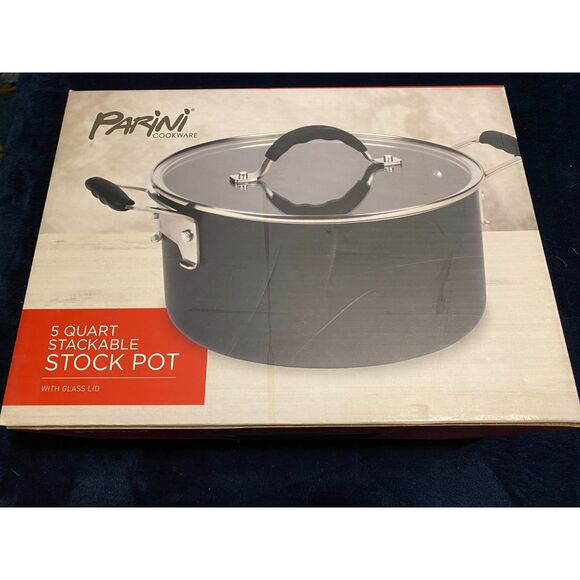 Parini Cookware Stackable Stock Pot 5 QT NIB - Picture 1 of 3